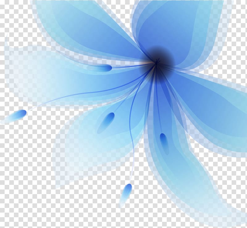 하늘색 꽃, 큰 파란 꽃, 푸른 백합 꽃 png | PNGHeat